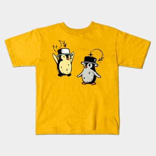 happy classy penguins Kids T-Shirt